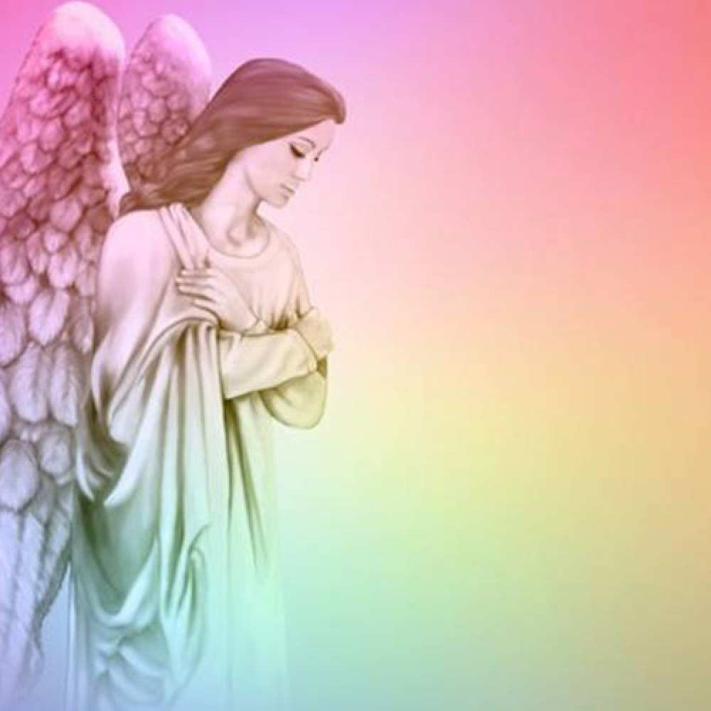 Открытка на каждый день с именем, Клара Ты моя радость Открытка с ангелом со сложенными крыльями Прикольная открытка с пожеланием онлайн скачать бесплатно 