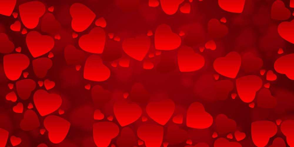 Открытка на каждый день с именем, Витольд C юбилеем прекрасные сердечки на открытке с красным фоном Прикольная открытка с пожеланием онлайн скачать бесплатно 
