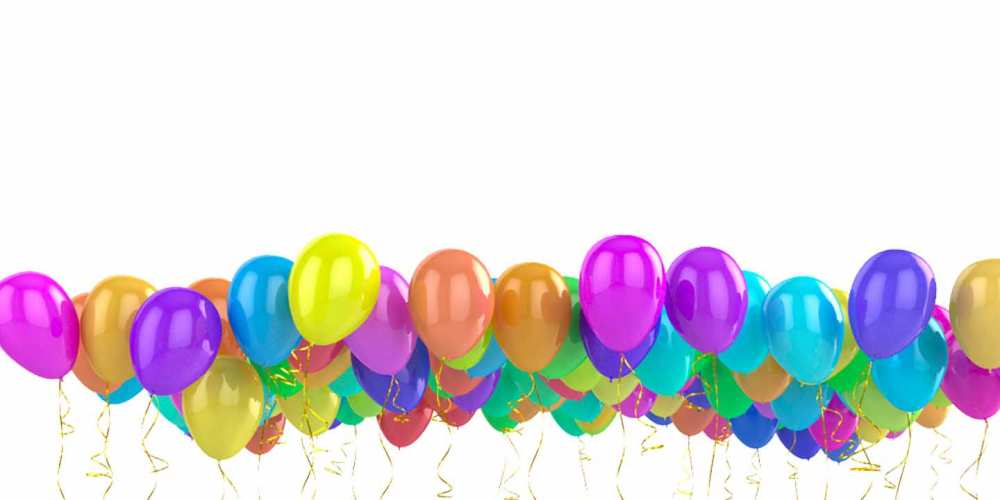 Открытка на каждый день с именем, Зита C юбилеем шары на день рождения всех цветов радуги Прикольная открытка с пожеланием онлайн скачать бесплатно 