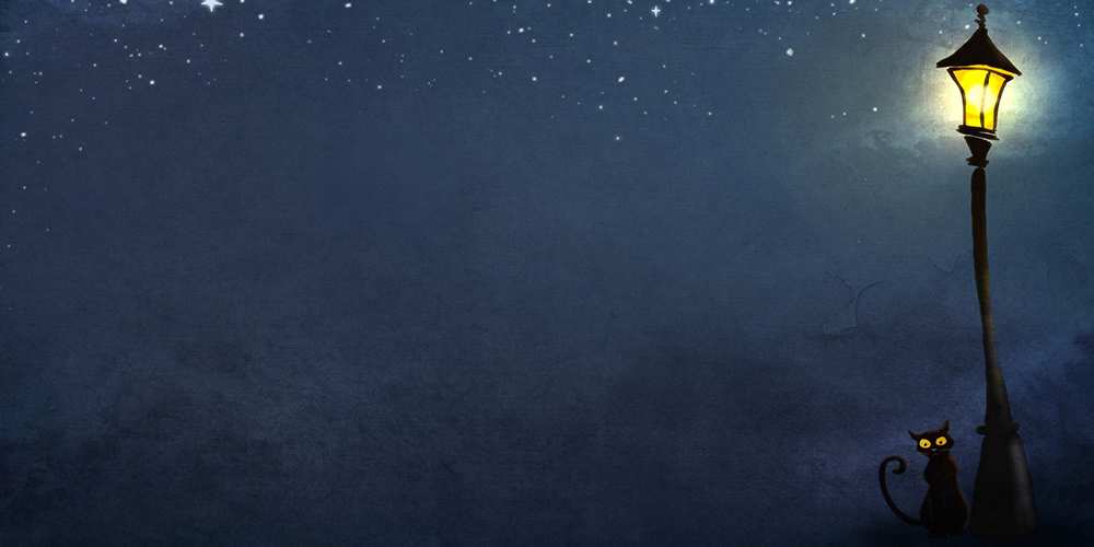 Открытка на каждый день с именем, Аполлинарий Доброй ночи желтый фонарь на пустой улице Прикольная открытка с пожеланием онлайн скачать бесплатно 