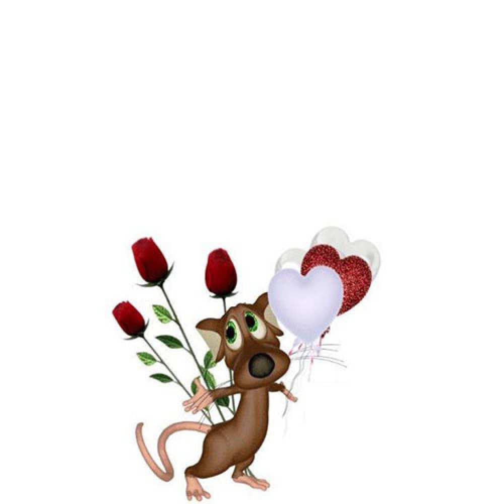 Открытка на каждый день с именем, Паша Большое спасибо песик с шариками в форме сердец Прикольная открытка с пожеланием онлайн скачать бесплатно 