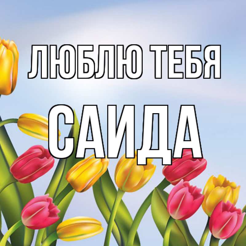Картинка Люблю тебя, Саида
