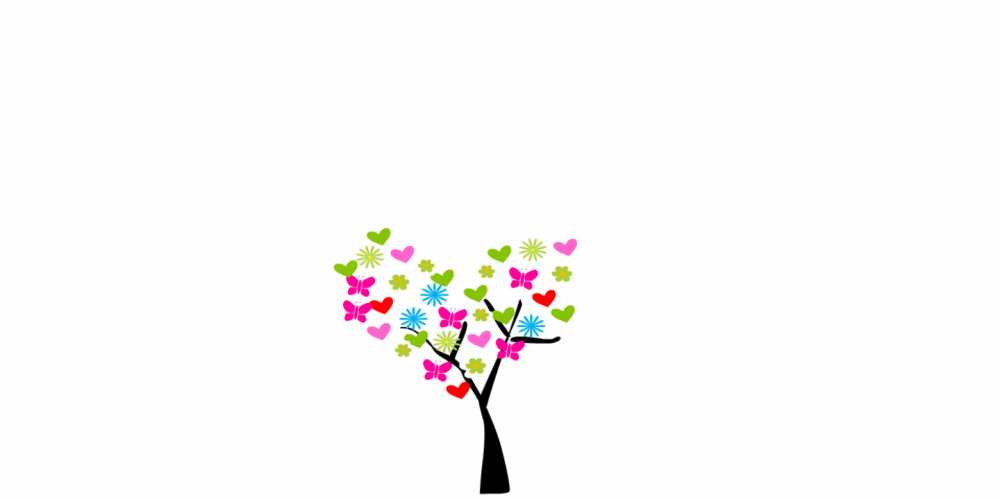 Открытка на каждый день с именем, Вениамин С любовью тебе Дерево, бабочки Прикольная открытка с пожеланием онлайн скачать бесплатно 