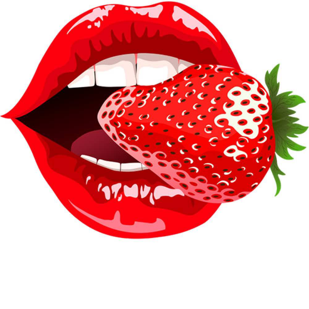 Открытка на каждый день с именем, Мадина Любим целуем обнимаем тебя клубника в губах Прикольная открытка с пожеланием онлайн скачать бесплатно 
