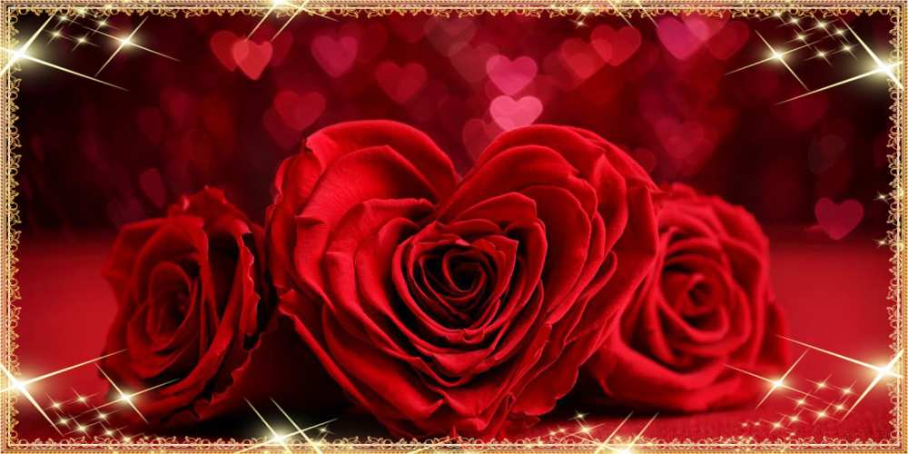 Открытка на каждый день с именем, Герман Люблю тебя три красные розы Прикольная открытка с пожеланием онлайн скачать бесплатно 