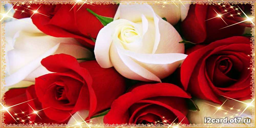 Открытка на каждый день с именем, Натан C юбилеем открытка на день рождения с белыми и красными розами Прикольная открытка с пожеланием онлайн скачать бесплатно 