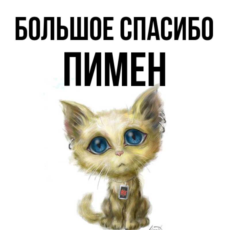 Картинка Большое спасибо, Пимен