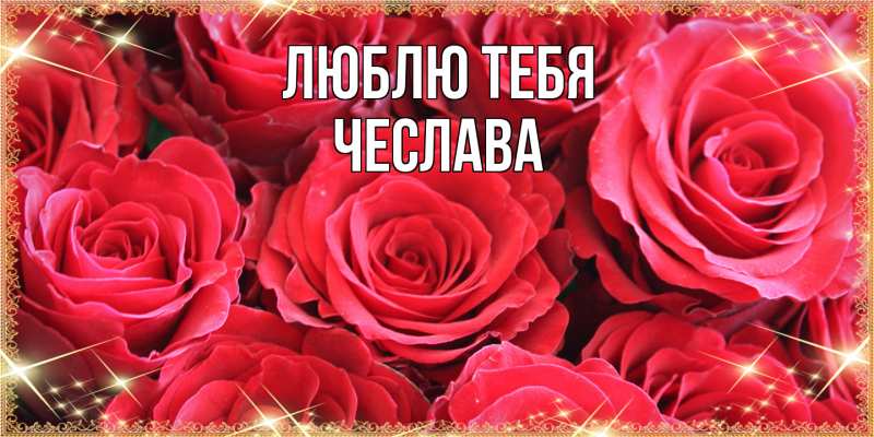 Картинка Люблю тебя, Чеслава