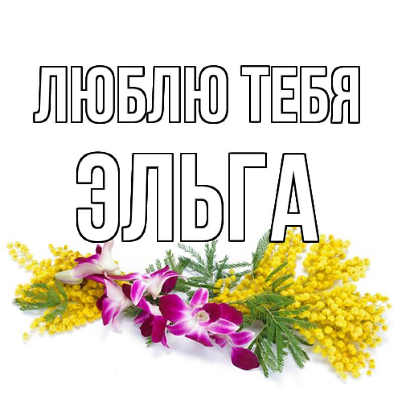 Картинка Люблю тебя, Эльга