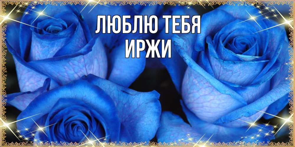 Открытка на каждый день с именем, Иржи Люблю тебя красивые розы для милых дам на международный женский день Прикольная открытка с пожеланием онлайн скачать бесплатно 