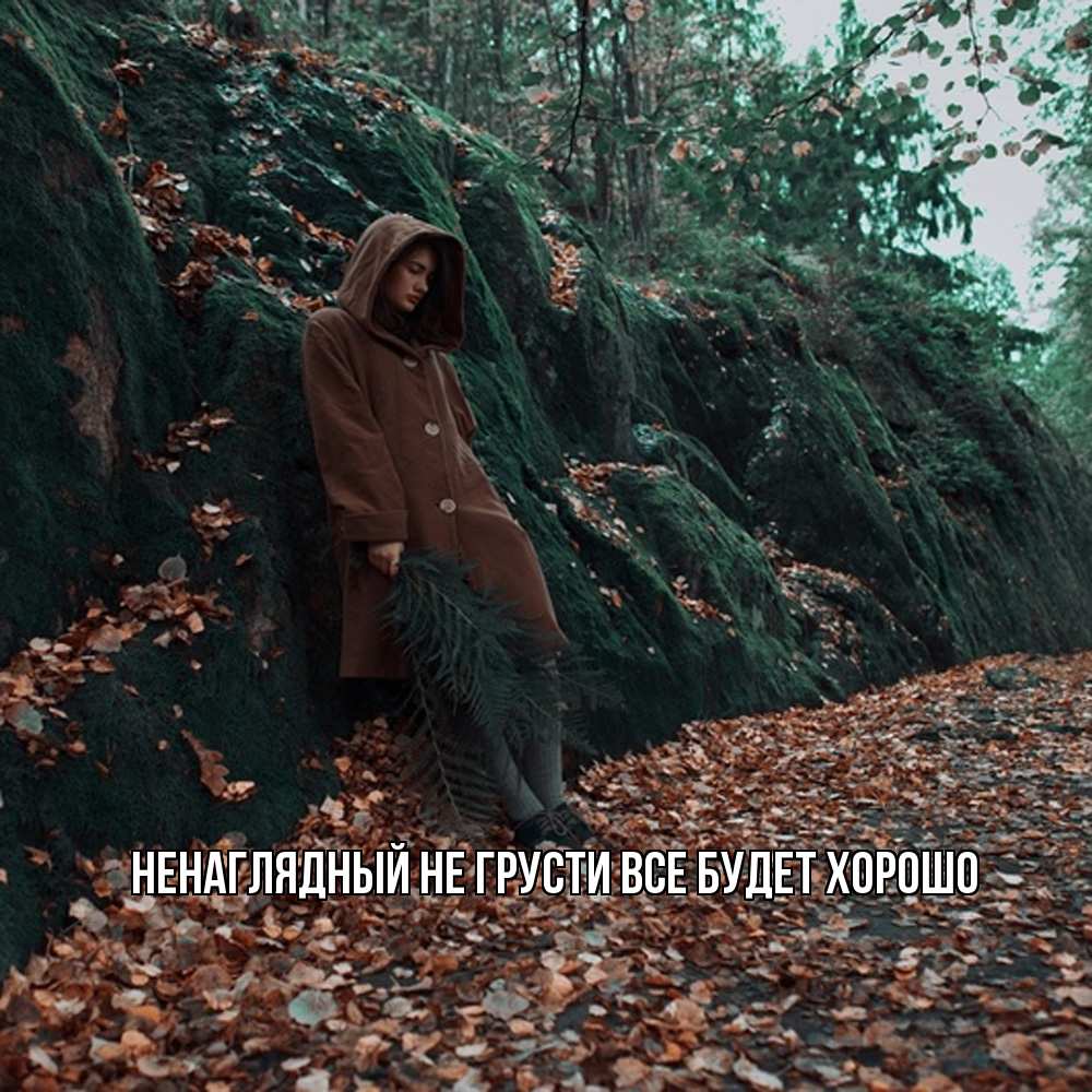 Открытка на каждый день с именем, Ненаглядный Не грусти все будет хорошо осенний лес Прикольная открытка с пожеланием онлайн скачать бесплатно 