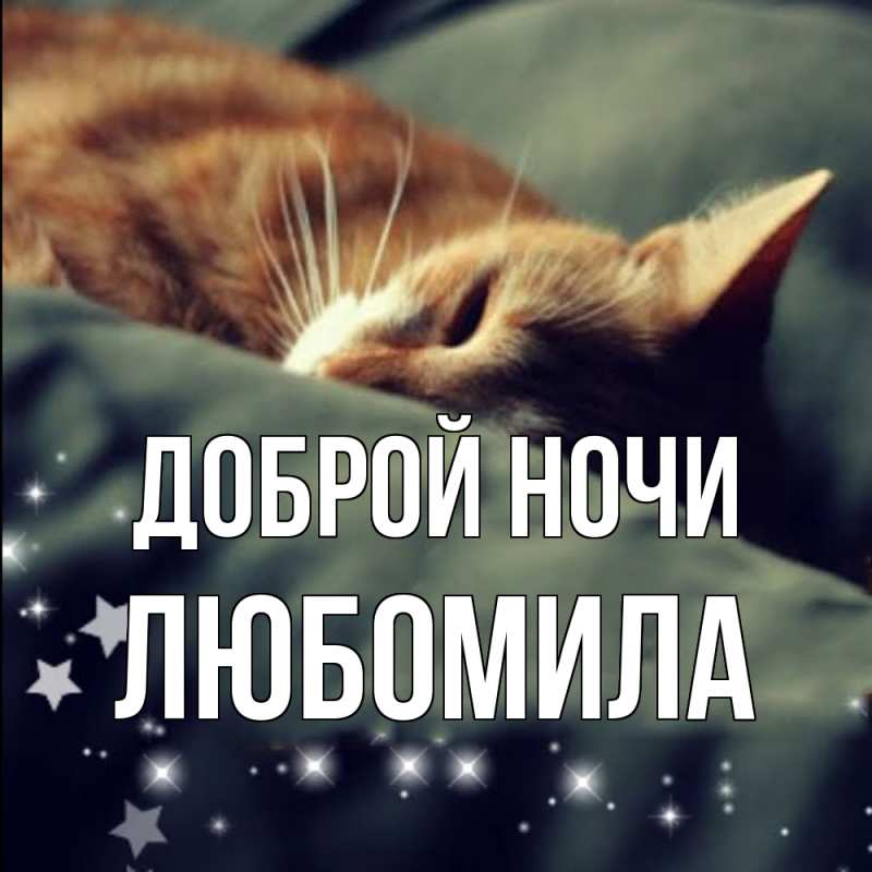 Картинка Доброй ночи, Любомила