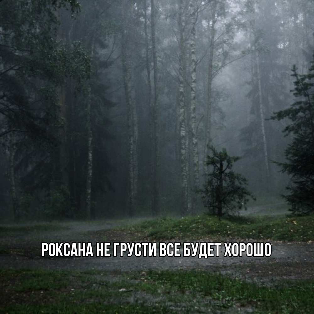 Открытка на каждый день с именем, Роксана Не грусти все будет хорошо осень Прикольная открытка с пожеланием онлайн скачать бесплатно 