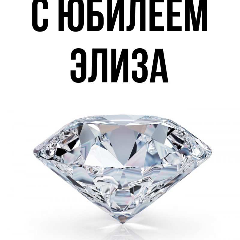 Открытка с именем, Элиза, C юбилеем