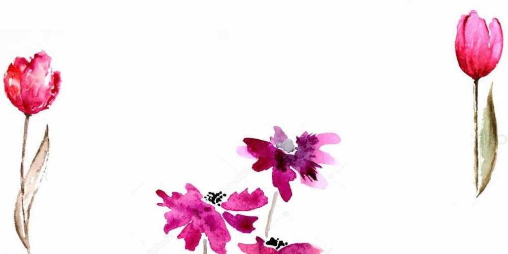 Открытка на каждый день с именем, Котик C юбилеем красные цветы нарисованные акварелью Прикольная открытка с пожеланием онлайн скачать бесплатно 