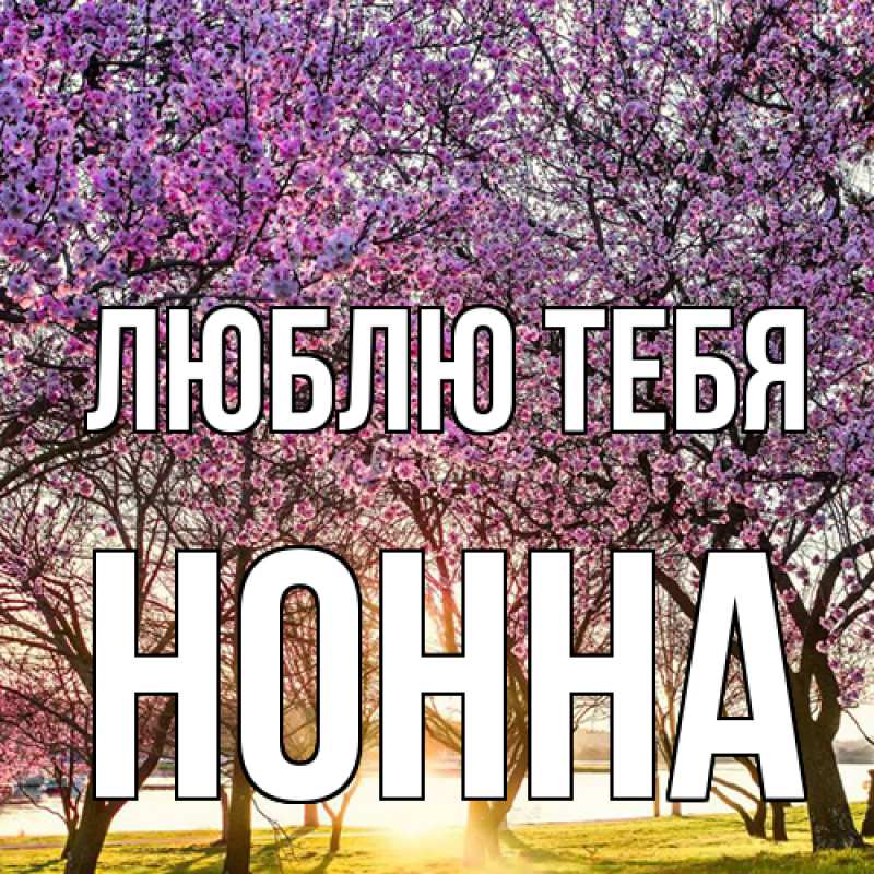 Картинка Люблю тебя, Нонна