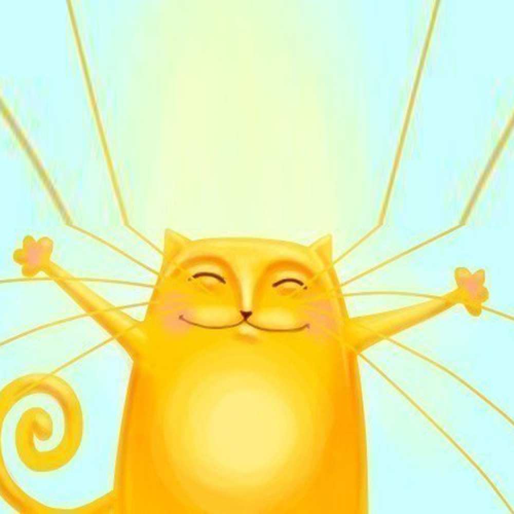 Открытка на каждый день с именем, Трифон Обнимашки солнечный обнимашечный кот Прикольная открытка с пожеланием онлайн скачать бесплатно 