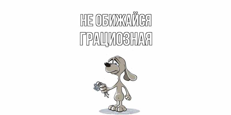 Картинка Не обижайся, Грациозная