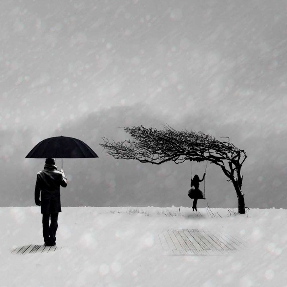 Открытка на каждый день с именем, Ивона Скучашки мужчина с зонтом Прикольная открытка с пожеланием онлайн скачать бесплатно 