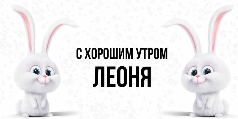 Картинка С хорошим утром, Леоня