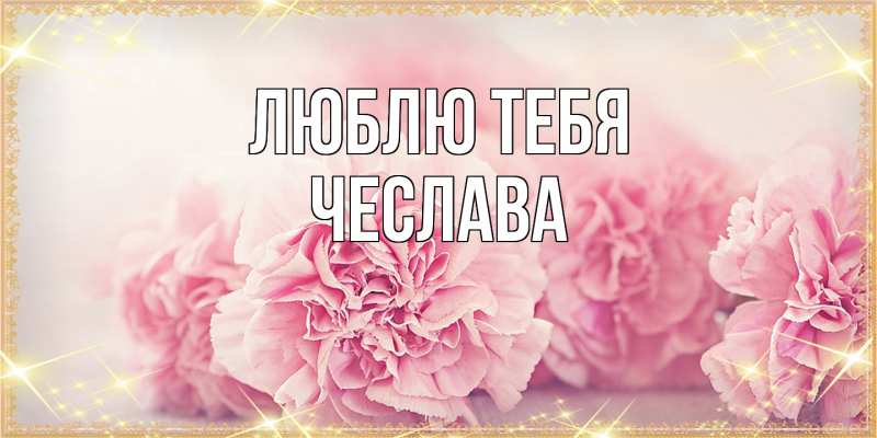 Картинка Люблю тебя, Чеслава