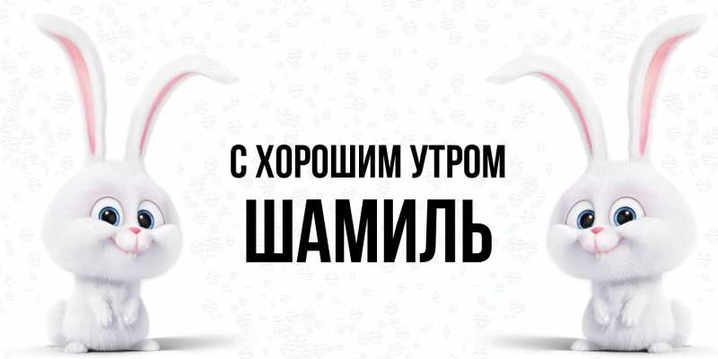 Картинка С хорошим утром, Шамиль