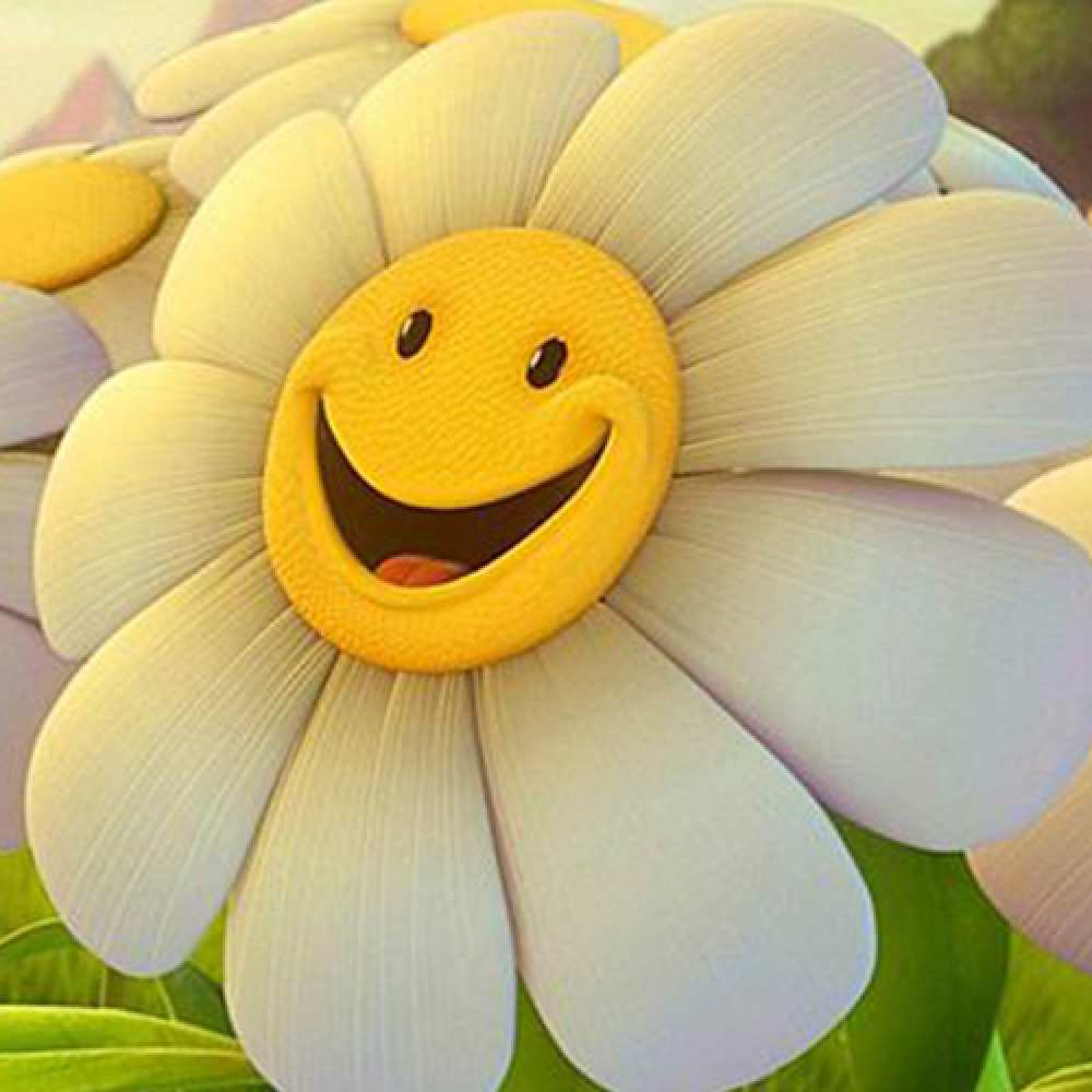 Открытка на каждый день с именем, Армен Не грусти все будет хорошо огромная улыбающаяся ромашуща Прикольная открытка с пожеланием онлайн скачать бесплатно 