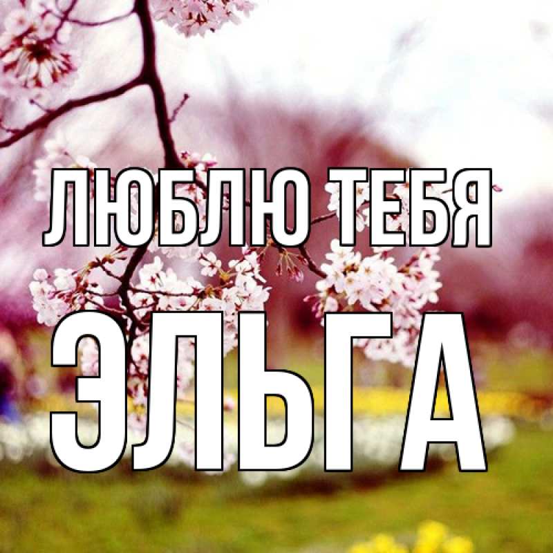 Картинка Люблю тебя, Эльга