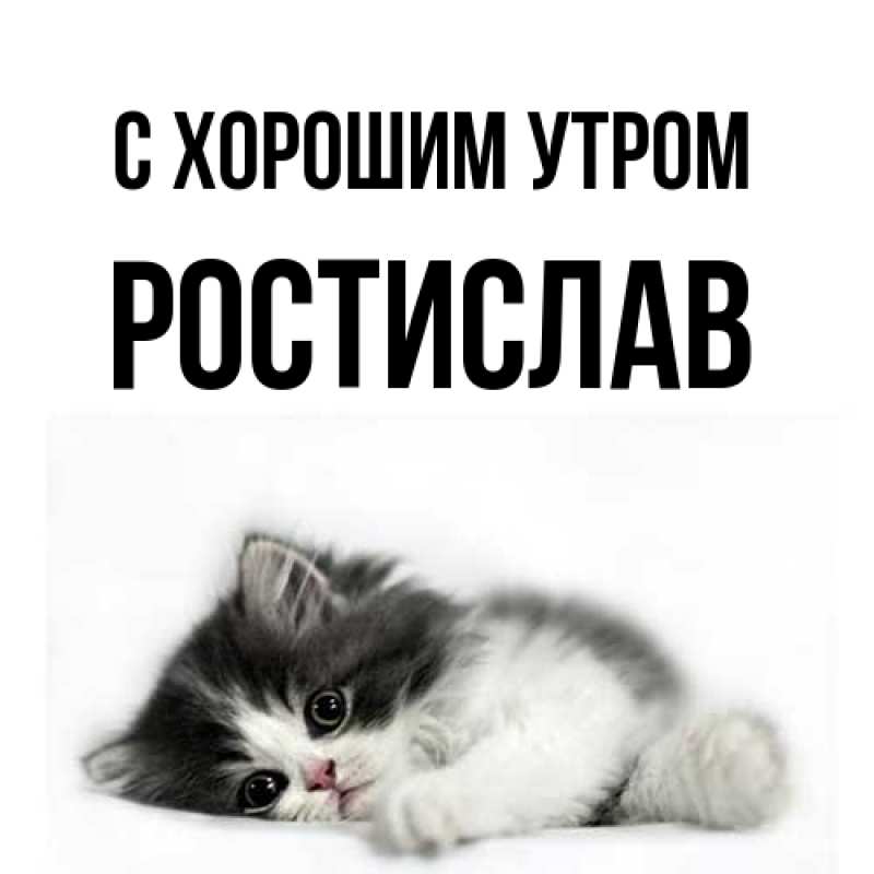 Картинка С хорошим утром, Ростислав