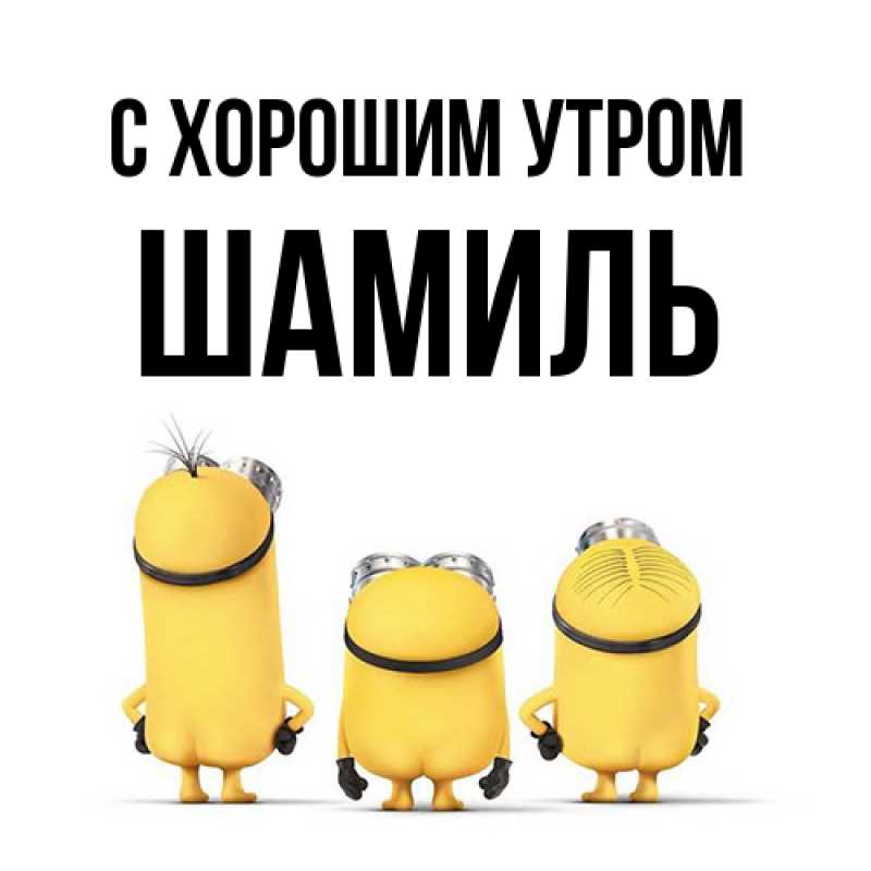 Картинка С хорошим утром, Шамиль