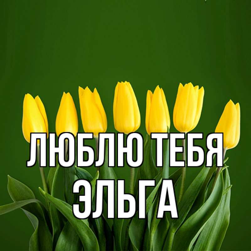Картинка Люблю тебя, Эльга