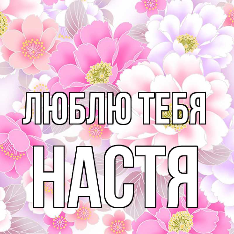 Картинка Люблю тебя, Настя