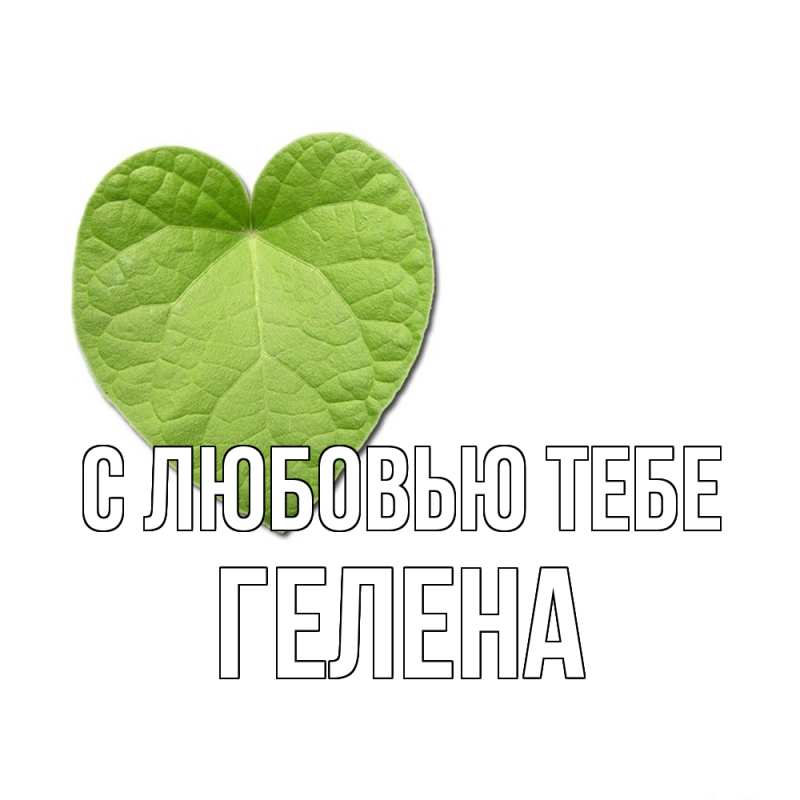 Картинка С любовью тебе, Гелена