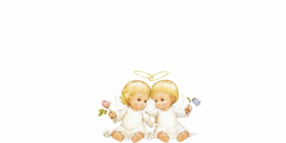 Открытка на каждый день с именем, Илья От всей души тебе Два ребенка ангела Прикольная открытка с пожеланием онлайн скачать бесплатно 