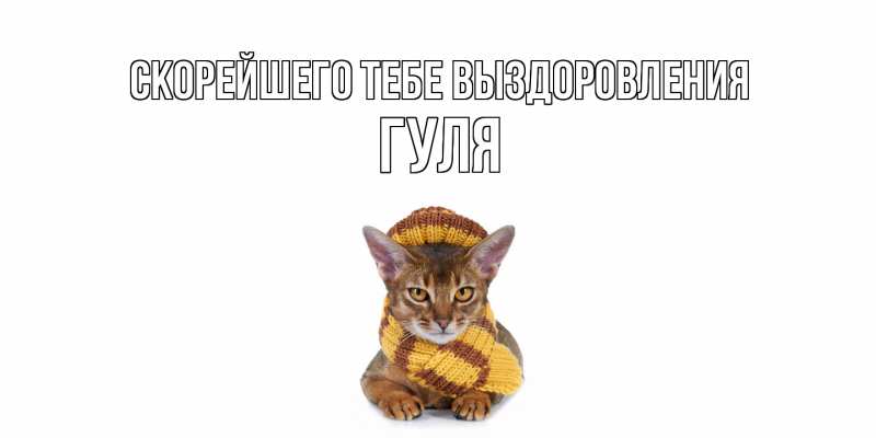 Картинка Скорейшего тебе выздоровления, Гуля