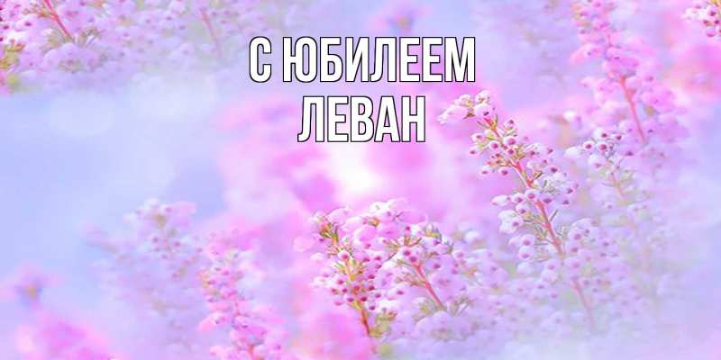 Картинка C юбилеем, Леван
