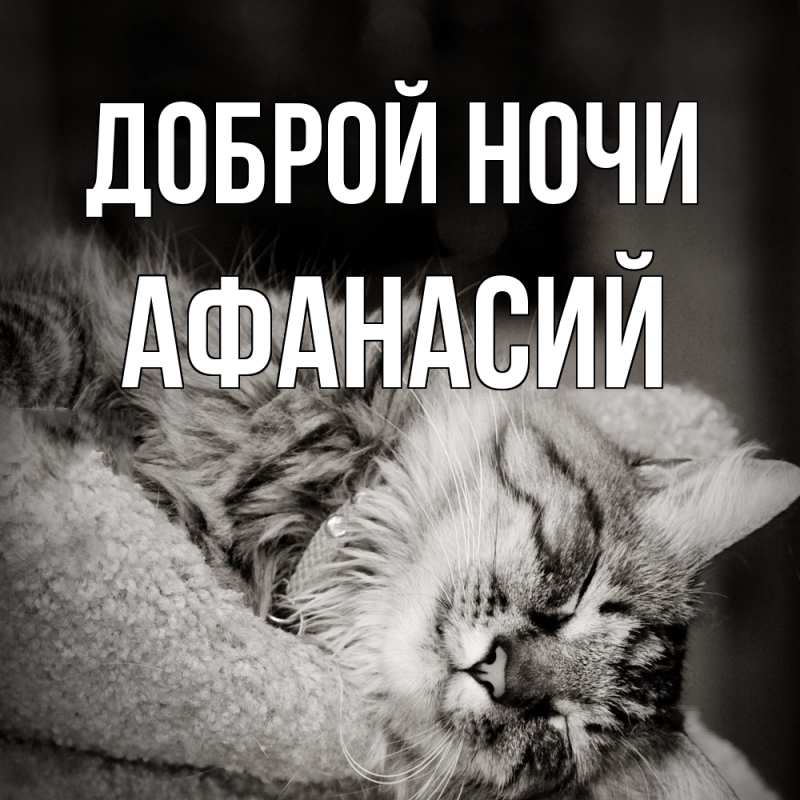 Картинка Доброй ночи, Афанасий
