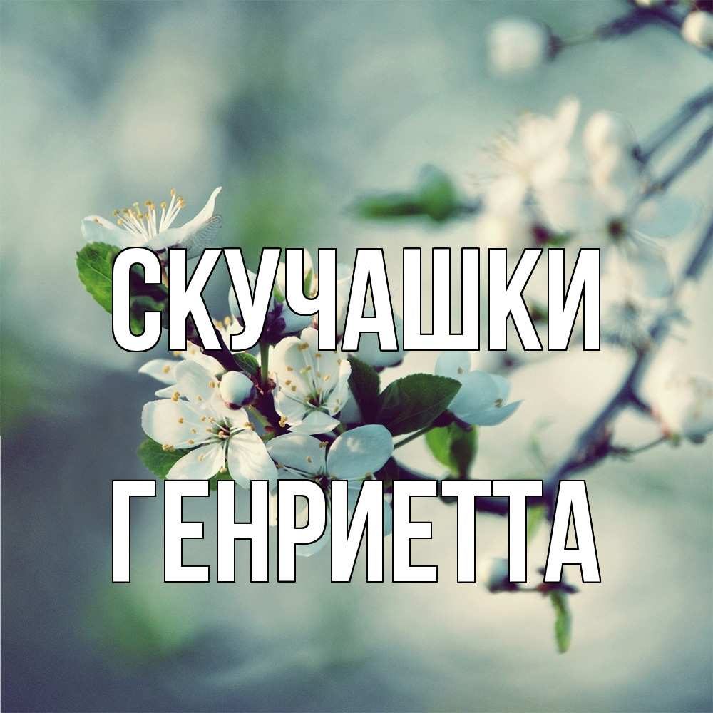 Открытка на каждый день с именем, Генриетта Скучашки весна Прикольная открытка с пожеланием онлайн скачать бесплатно 