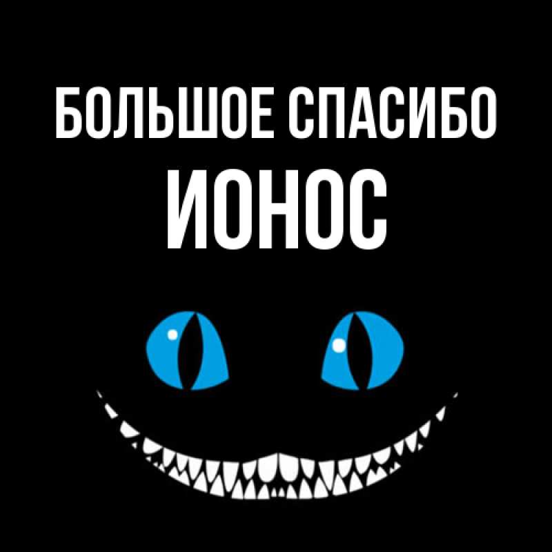 Картинка Большое спасибо, Ионос