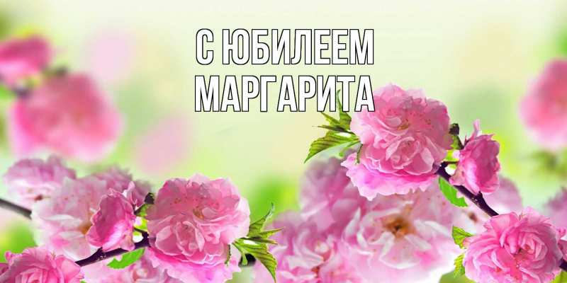 Картинка C юбилеем, Маргарита