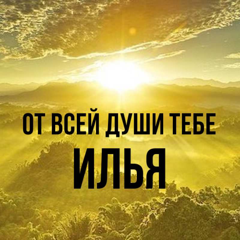 Картинка От всей души тебе, Илья