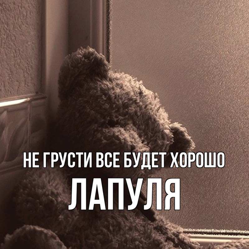 Картинка Не грусти, все будет хорошо, Лапуля