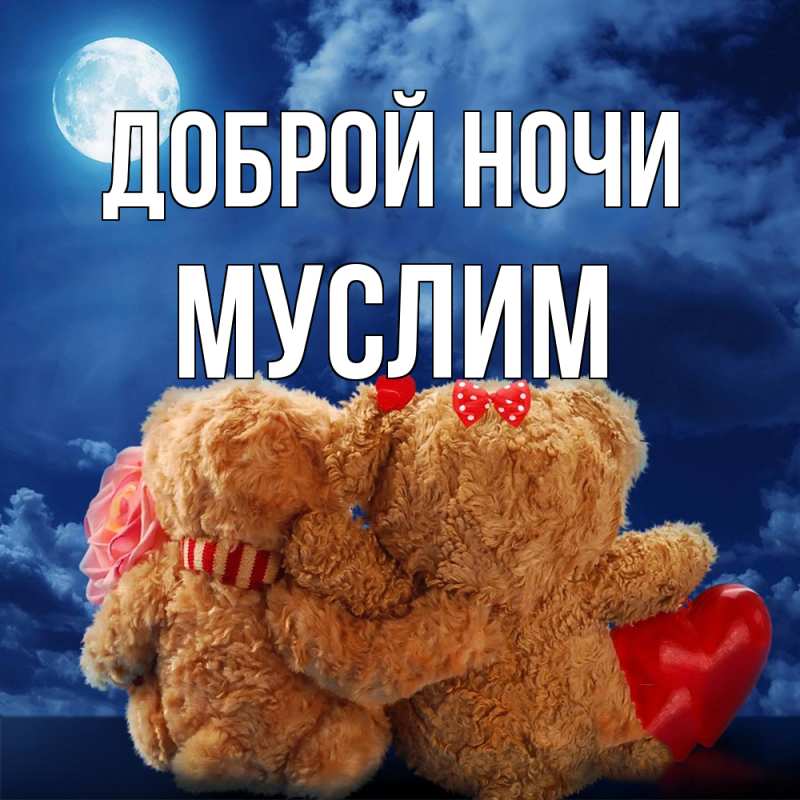 Картинка Доброй ночи, Муслим