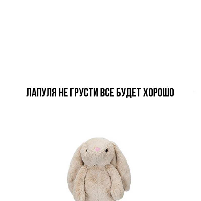 Картинка Не грусти, все будет хорошо, Лапуля