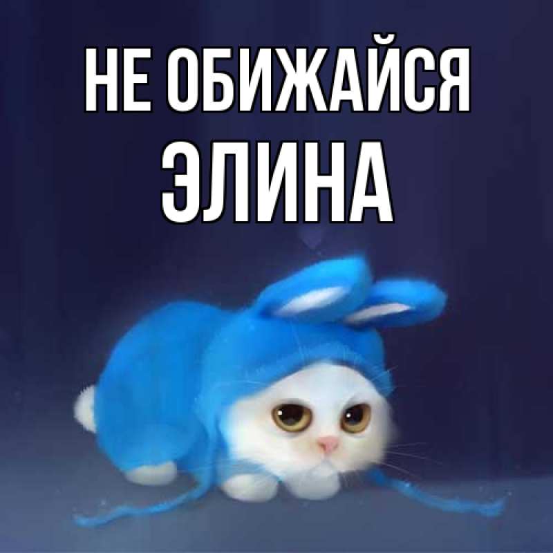 Картинка Не обижайся, Элина