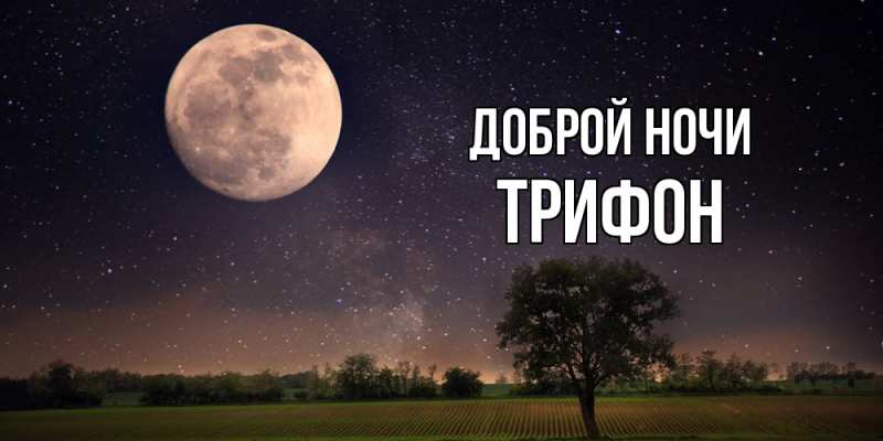 Картинка Доброй ночи, Трифон