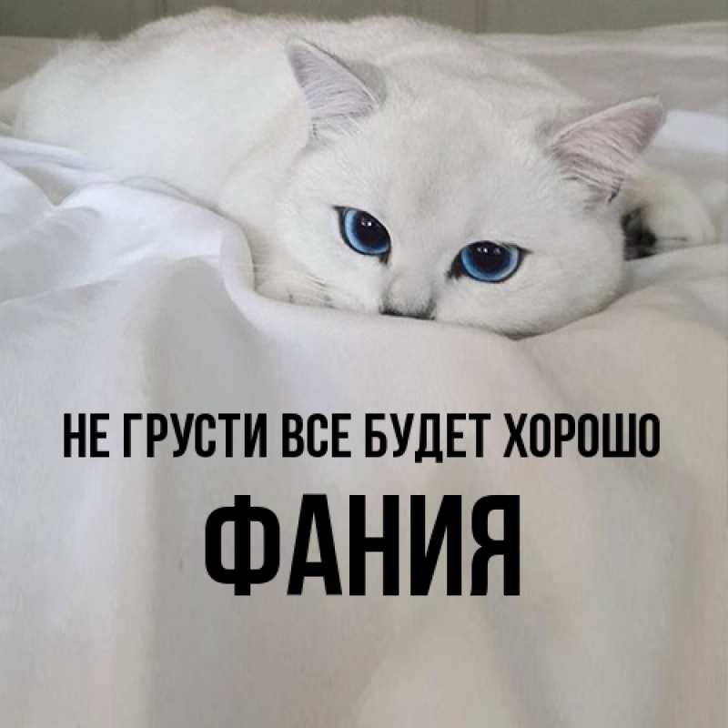 Картинка Не грусти, все будет хорошо, Фания