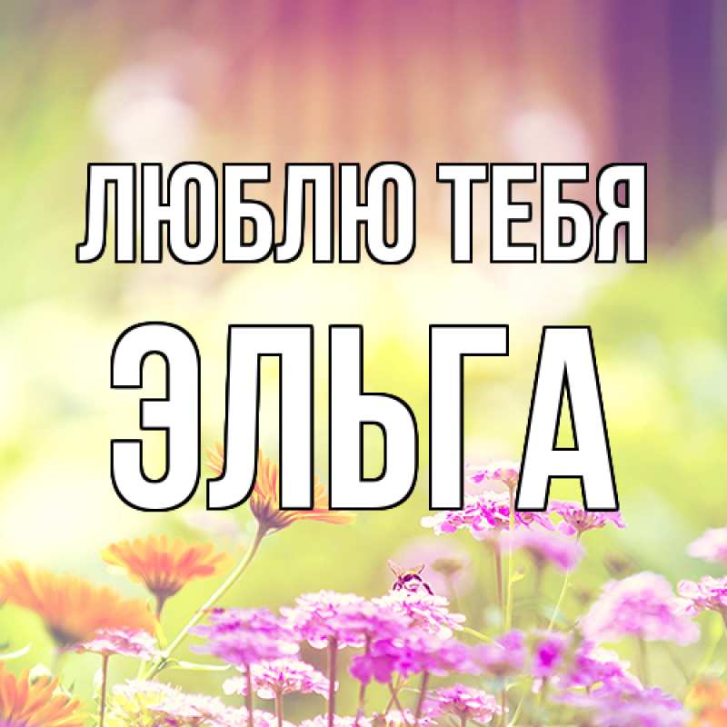 Картинка Люблю тебя, Эльга