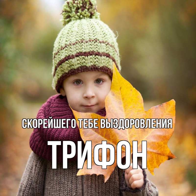 Картинка Скорейшего тебе выздоровления, Трифон
