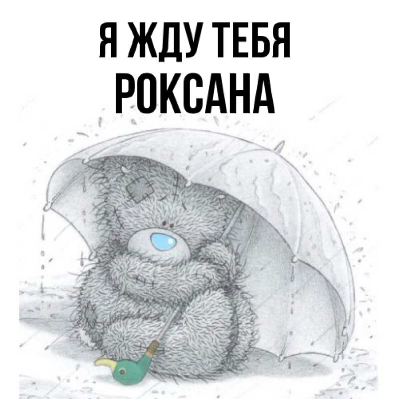 Картинка Я жду тебя, Роксана